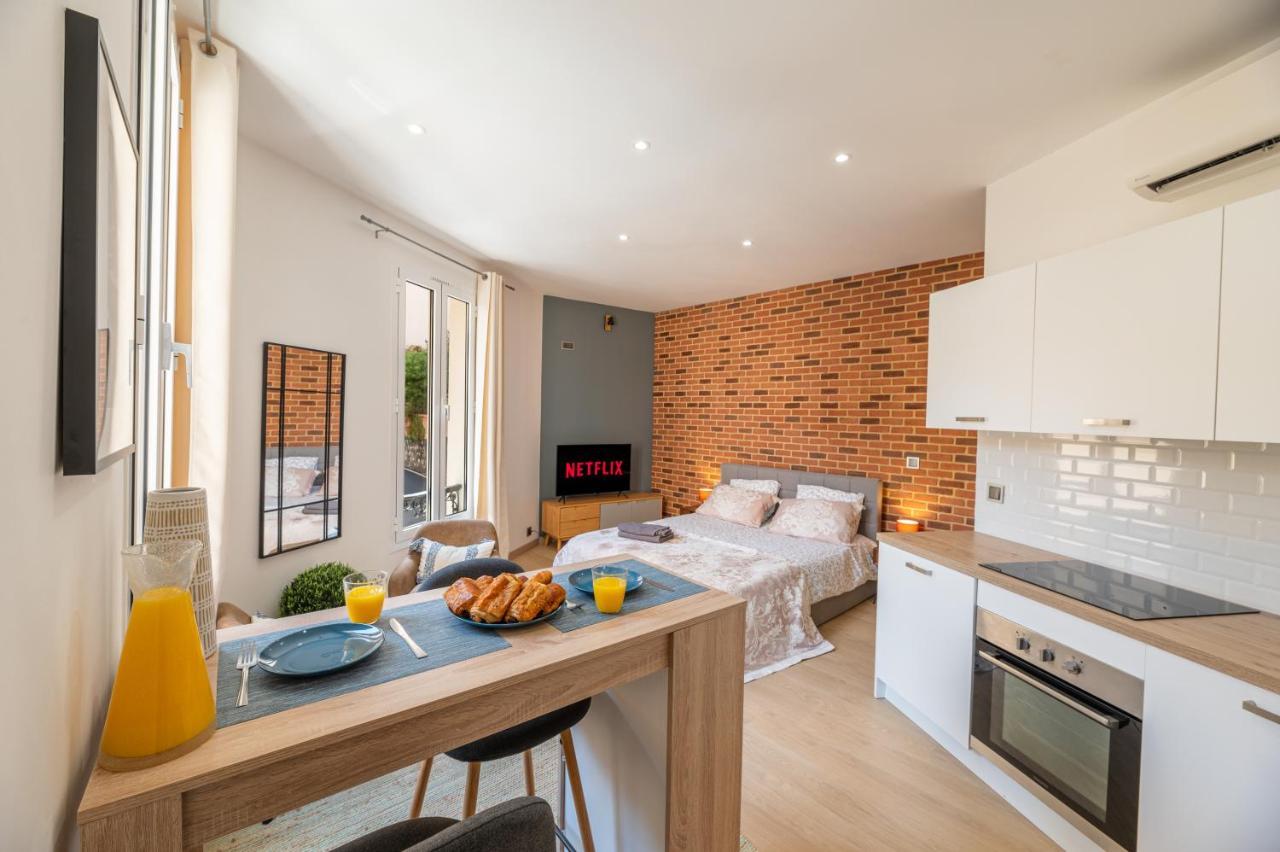 Grand Studio Climatise Tres Proche Monaco Босолей Экстерьер фото